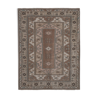 Turkish Milas Rug Carpet, DoorMat, Bedroom Kelim Carpet Teppiche 7'1'' x 8'11''