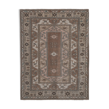 Turkish Milas Rug Carpet, DoorMat, Bedroom Kelim Carpet Teppiche 7'1'' x 8'11''