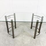 Post modern dining chairs and table, 1980s