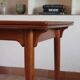 Table à manger scandinave extensible en teck années 60