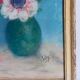 Pastel framed "The anemones" vintage
