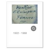 Old Henriot Quimper pitcher