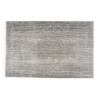 Grey Oushak Floor Wool Rug-2204