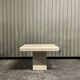 Table basse italienne en travertin, 1970