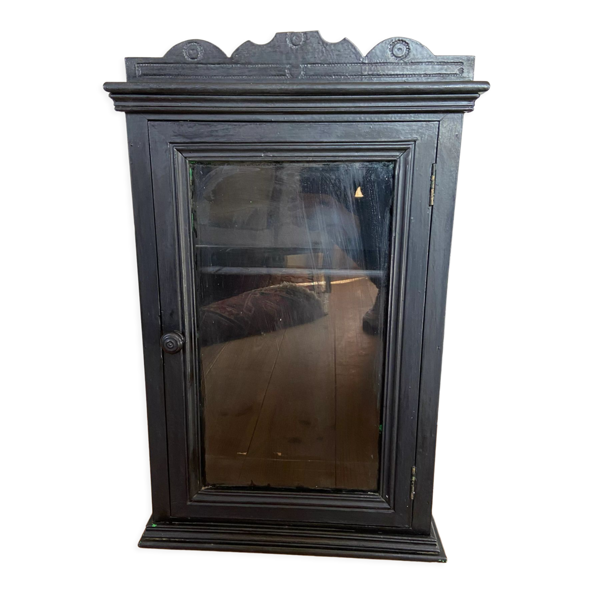 Black antique medicine cabinet