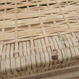 Rattan side table