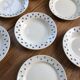 Set de 7 assiettes à dessert « lys »