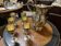 Carafe and 6 silver-plated glasses