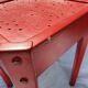 Tabouret bois rouge Luterma