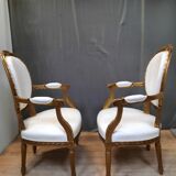 Louis XVI living room in gilded wood