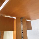 Bookcase on solid beech legs from the 80s