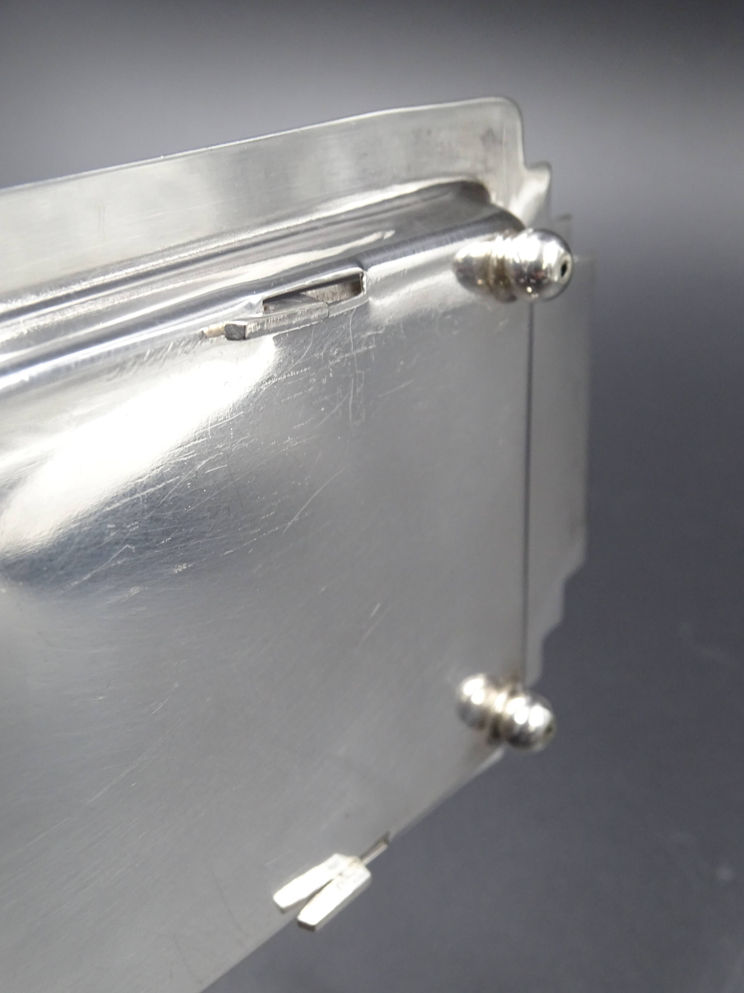 Silver metal toast holder, circa 1940 - good condition