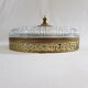 Ceiling lamp old gold cristal Lucien Gau