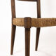 Ensemble de 8 chaises paillées en chêne. Années 1950.