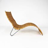 Chaise longue en rotin "Karlslund" par Karl Malmvall pour Ikea, 2005