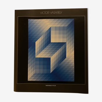 Affiche victor vasarely - enigme_blue, 1970/75