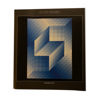 Poster Victor Vasarely - ENIGME_BLUE, 1970/75