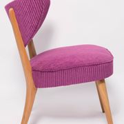 Mid-Century Purple Velvet Club Chair, Europe, 1960s