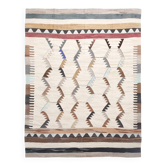 Tapis Kilim vintage turc du milieu du siècle moderne, 268x356 cm