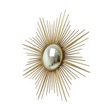 Large Vintage Sun Mirror Chaty Vallauris XL France 91cm