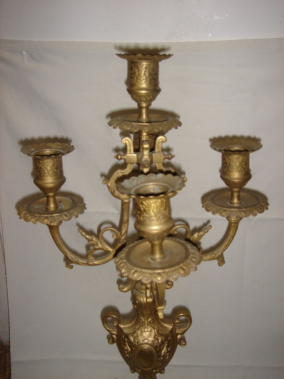 Napoleon III bronze candlesticks
