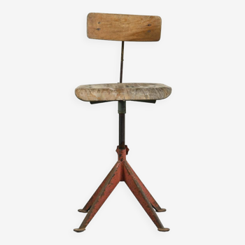 Scandinavian vintage workshop chair circa 1946, Odelberg & Olson