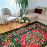 Tapis en laine roumain fait à la main, 247X177 cm