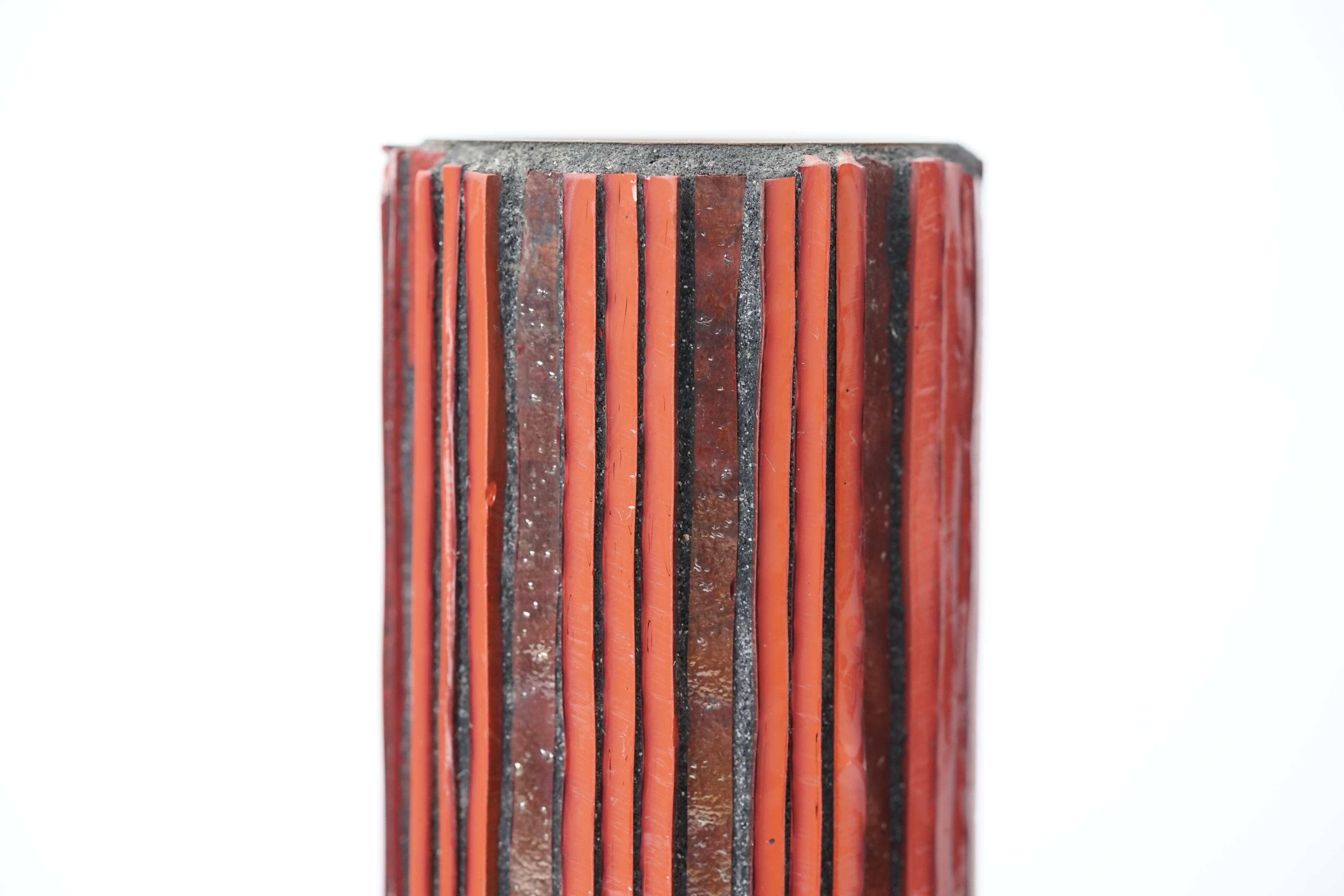 Pottery Mosaic Vases by W. Zimmermann for Ritter Set of 3