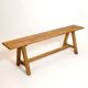 3-seater bench in solid wood from the 80s-90s.