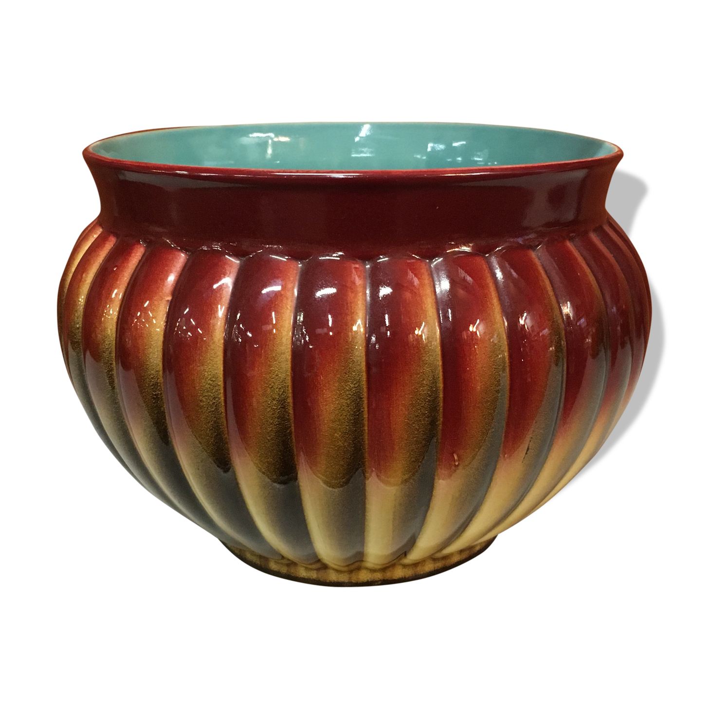 Pot cover in earthenware Sarreguemines