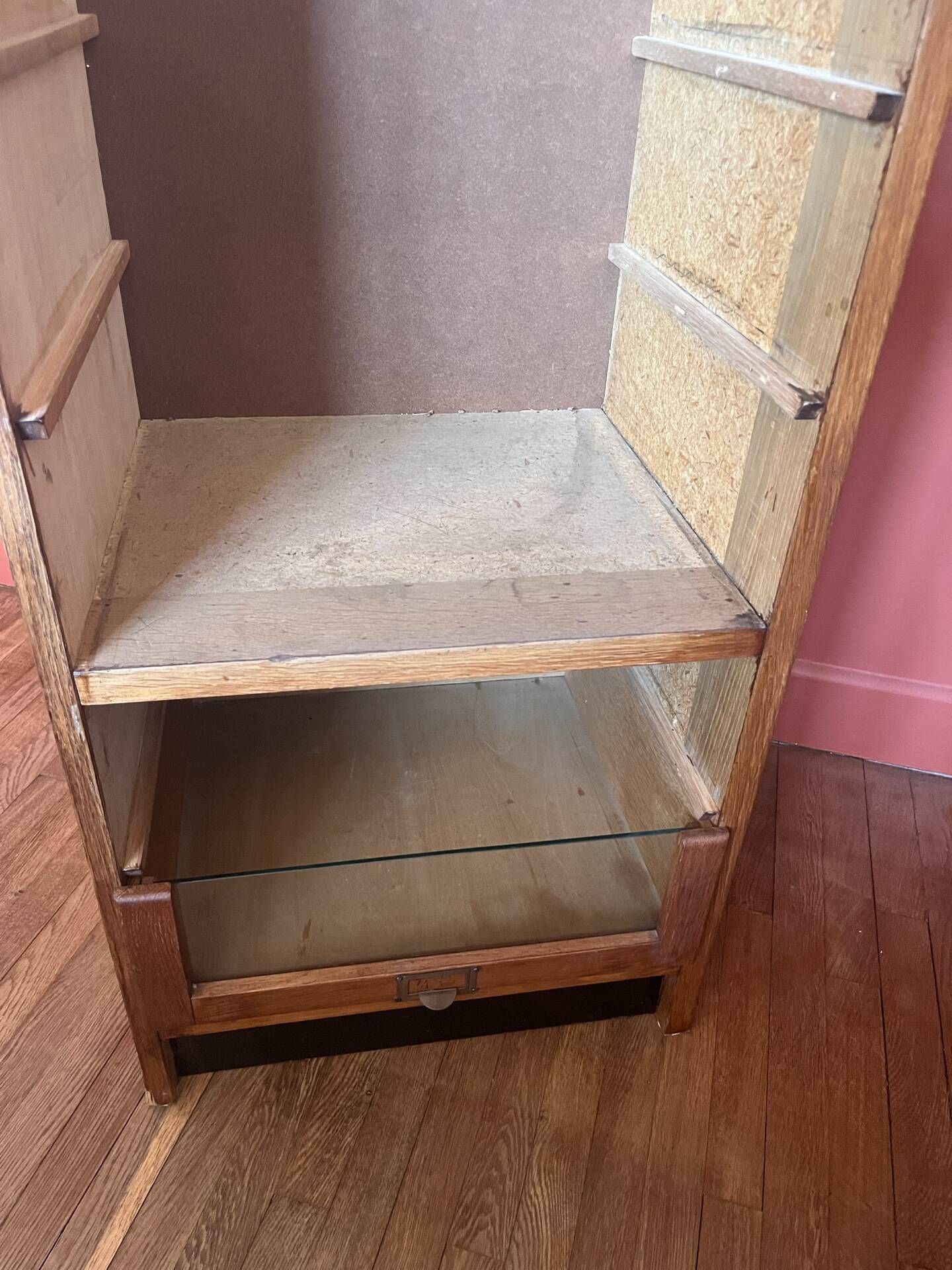 Old haberdashery furniture, workshop furniture.