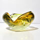 Glass ashtray, designed by E. Beranek, Skrdlovice, Czechoslovakia, 1960s