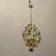 Italian Tole Flower Chandelier, 1960s
