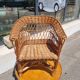 Salon enfant vintage rotin