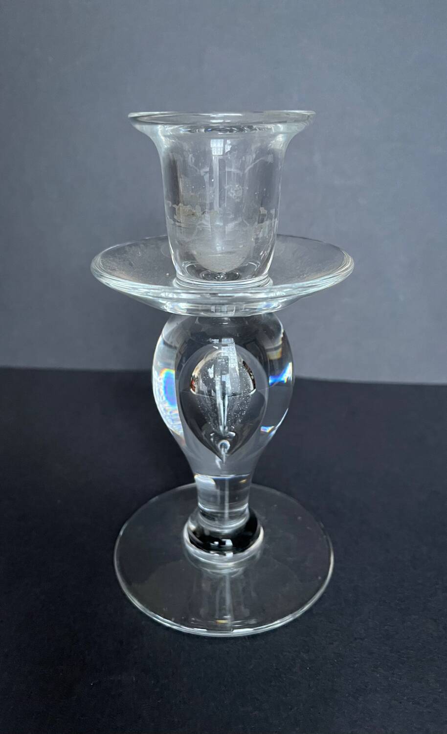 Crystal candlestick from Saint Louis