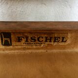 Paire de chaises bistrot troquet Fischel 1950