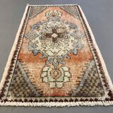 Petit tapis turc vintage 97x51 cm, Short Runner, Tribal, Shabby, Mini Tapis