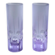 6 Italian Space Age Longdrink Glasses - Alexandrite 1970s