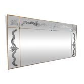Art Deco sculpted bistro brasserie mirror 1960