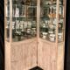 Art Deco corner display cabinet
