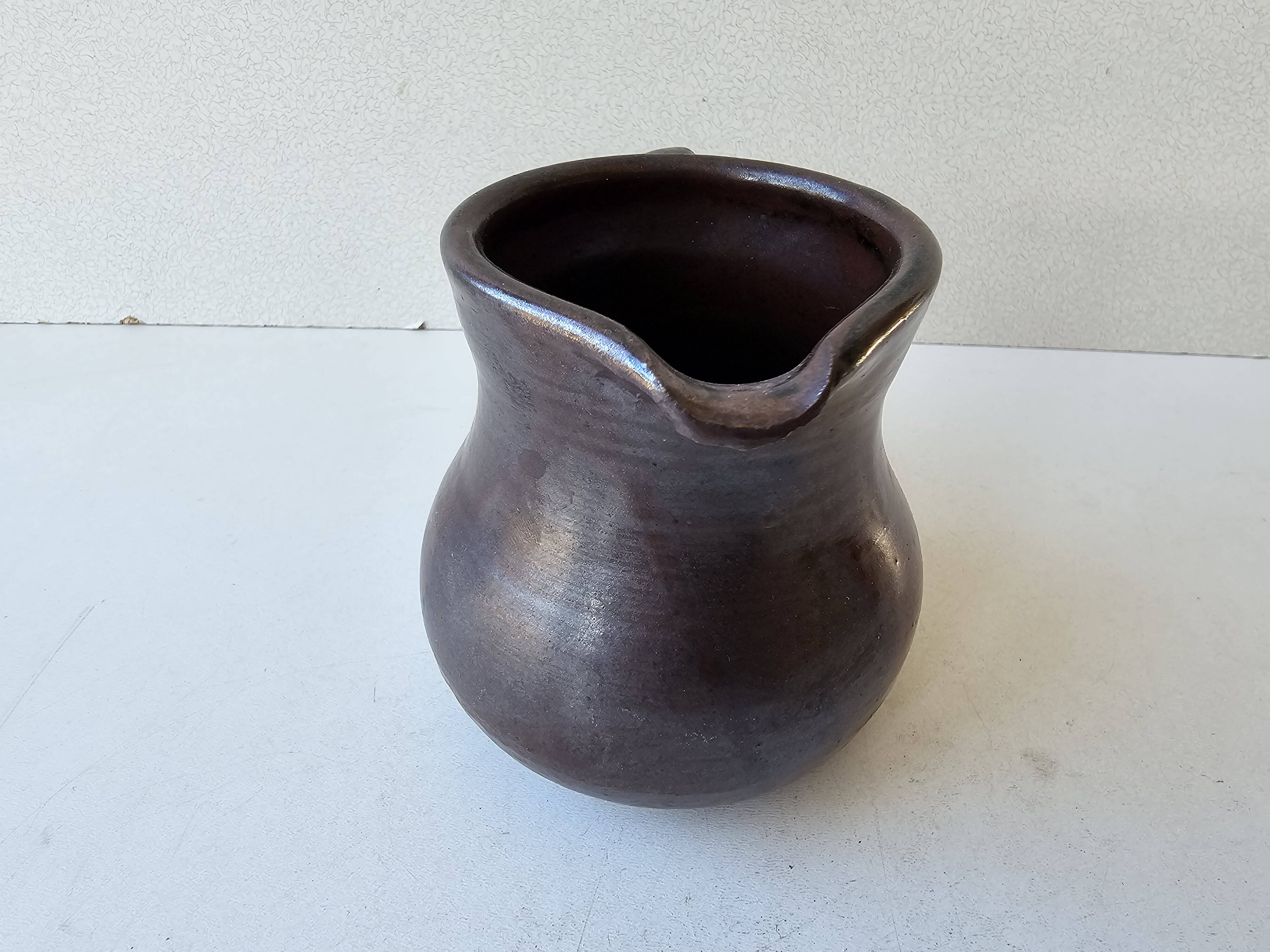 Pichet Milk jug in ceramic signed Colette Szostak