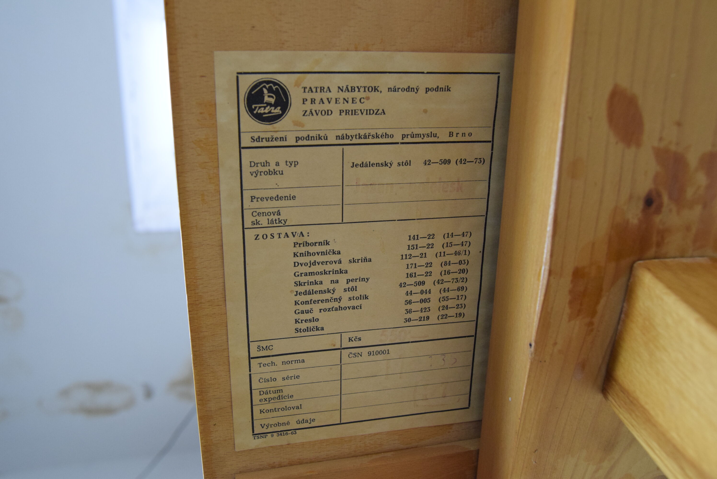 Mid-century Folding Dining Table by Frantisek Jirak for Tatra,1960's