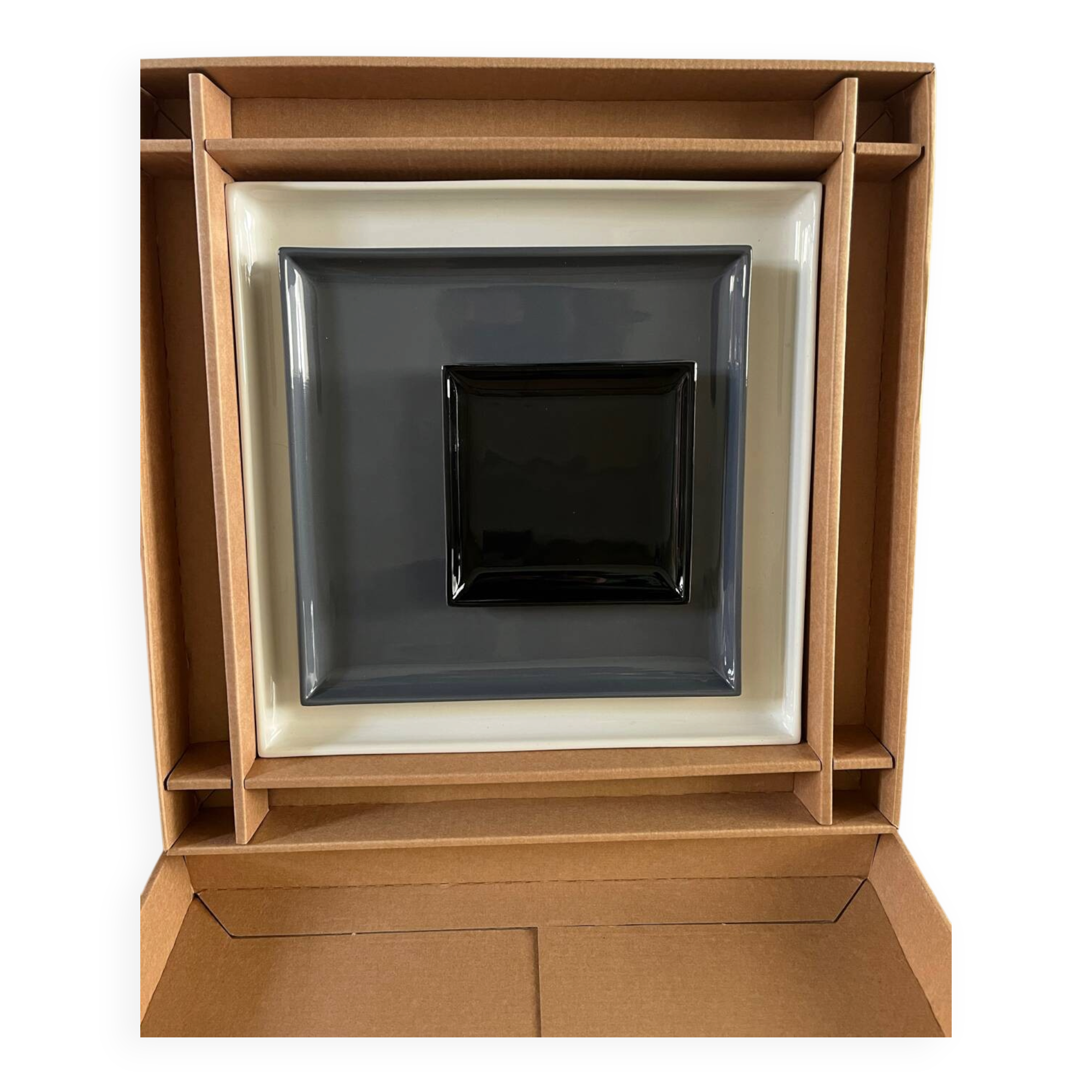 Set d’assiettes Josef Albers – édition limitée Musée d’Art Moderne de