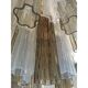 Fume’ and opalino “tronchi” murano glass chandelier d50 by simoeng