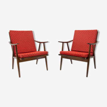 Pair of midcentury armchairs by Jaroslav Šmídek for TON, 1970´s