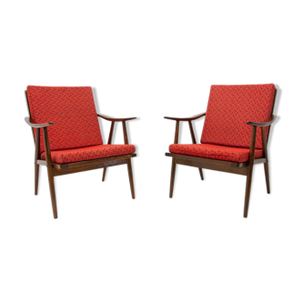 Pair of midcentury armchairs by Jaroslav Šmídek for TON, 1970´s