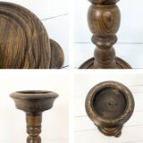 Vintage Chandelier Chauffe-bougie Chaise fleurie Banc de fleurs Table de fleur en bois tourné Bois m