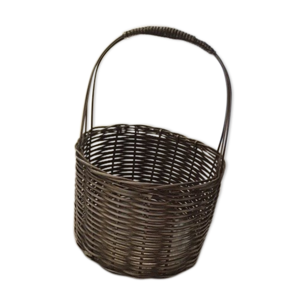 Panier tressé en métal argenté — Beyit