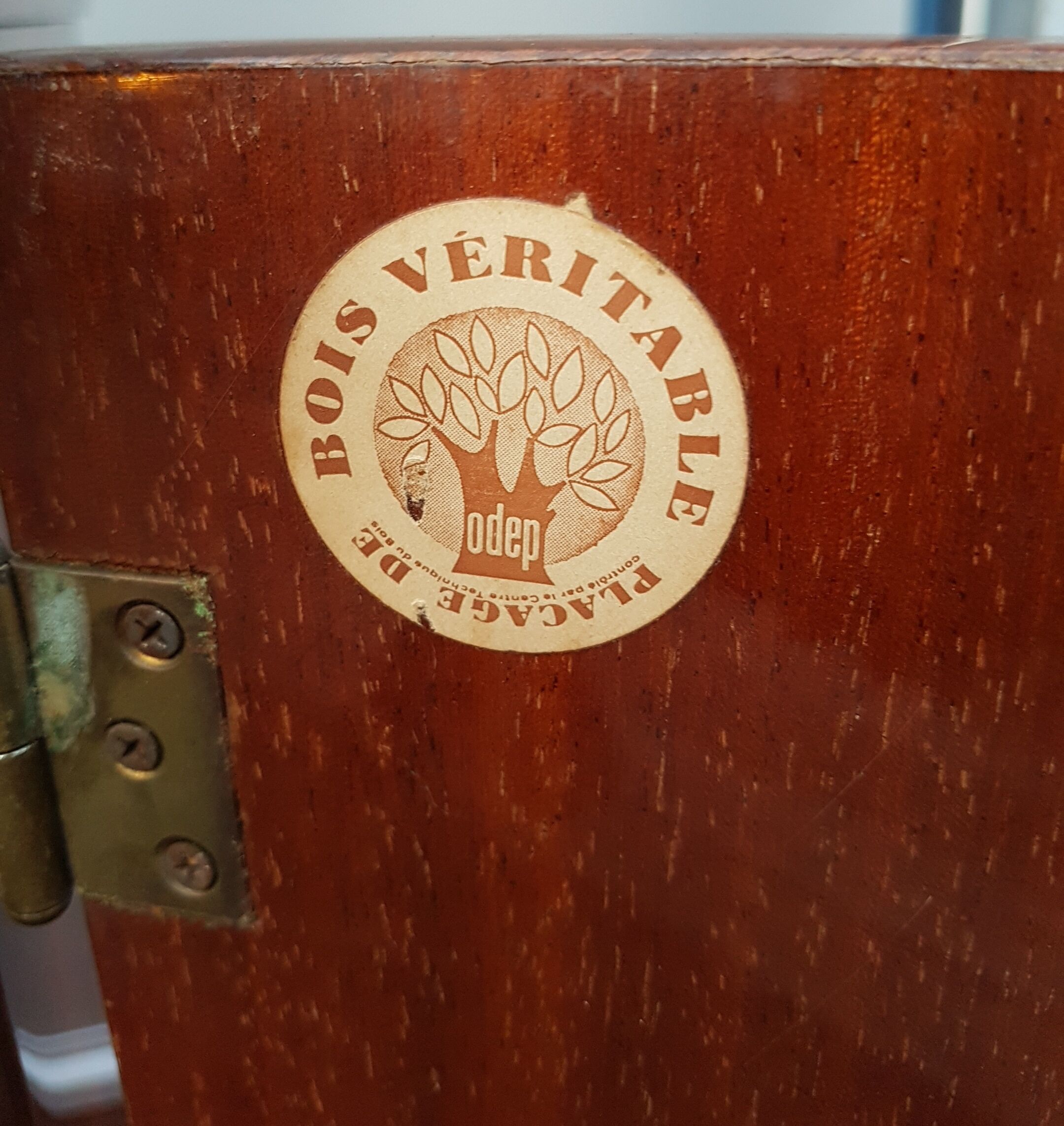 Mahogany, sycomore and brass sideboard, 1961