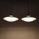 Set of 2 Belid pendant lamps / Danish modern design / aluminium / 1980s / Primus
